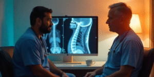 MRI scan for spinal tumor diagnosis