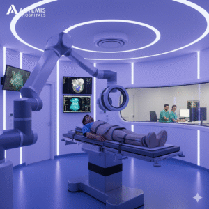 CyberKnife radiosurgery performed by the Best brain tumor surgeon in India at Artemis Hospital Gurgaon.