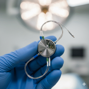 Best neurosurgeon for DBS showing the neurostimulator device used in Parkinson’s surgery.